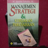 MANAJEMEN STRATEGI, tahun 2003