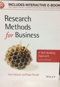 Research Methods For Busniss: ED, SIXTH. TAHUN,  2014.