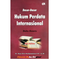 Image of DASAR-DASAR HUKUM PERDATA INTERNASIONAL JILID 1 EDISI 5 CET 5 thn.2013