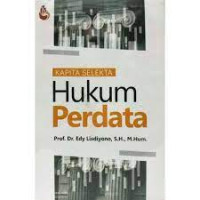 Image of Kapita Selekta Hukum Perdata: Cet 1, Thn. 2019