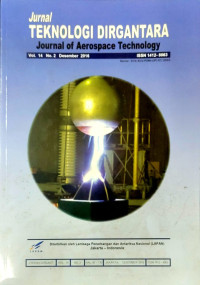 Image of Jurnal TEKNOLOGI DIRGANTARA VOL. 14, NO. 2, TAHUN 2016