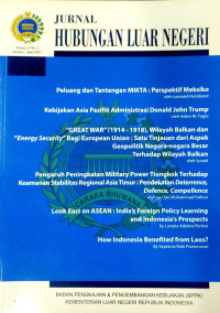 Image of JURNAL HUBUNGAN LUAR NEGERI VOL. 3, NO. 1, TAHUN 2017