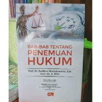 Image of Bab-bab Tentang Penemuan Hukum , cet. 3, tahun 2020