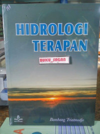 HIDROLOGI TERAPAN. CET, 6. TAHUN, 2016