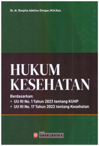 Hukum Kesehatan, Cet 1, Thn 2023