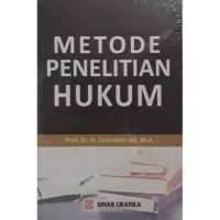 METODE PENELITIAN HUKUM ED.1 CET.10 TAHUN 2018
