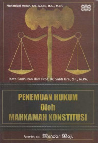 PENEMUAN HUKUM OLEH MAHKAMAH KONSTITUSI