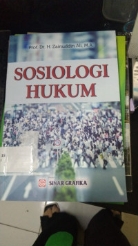 SOSIOLOGI HUKUM. CET, 12. TAHUN, 2018