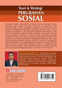 TEORI & STRATEGI PERUBAHAN SOSIAL : CET. 1, TAHUN 2020