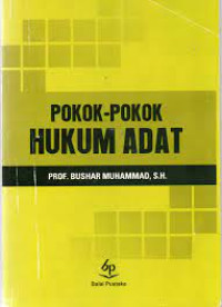 Image of POKOK - POKOK HUKUM ADAT. CET, 12. TAHUN, 2013