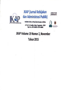 Image of JKAP: JURNAL KEBIJAKAN DAN ADMINISTRASI PUBLIK VOL.19, NO.2, TAHUN 2015
