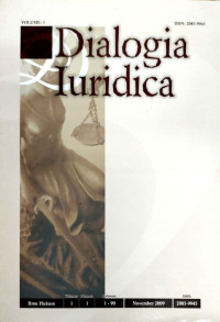 Image of JURNAL HUKUM BISNIS & INVESTASI: DIALOGIA IURIDICA VOL.1, NO.1, TAHUN 2009