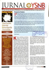 Image of JURNAL YSNB: YAYASAN SULUH NUSWANTARA BAKTI TAHUN 2011